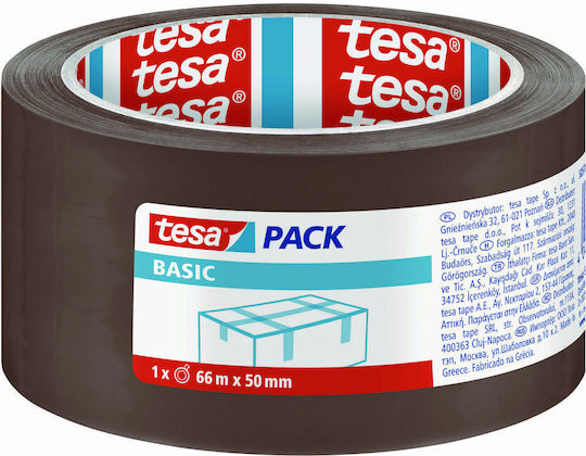 Tesa Ταινία Συσκευασίας Basic Καφέ 45mm x 40m σε Καφέ Χρώμα