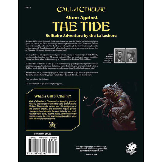 Chaosium Inc. Call of Cthulhu Alone Against the Tide CHA23174