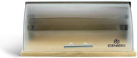 Edenberg Καλάθι Ψωμιού με Καπάκι Inox 40x29x17cm