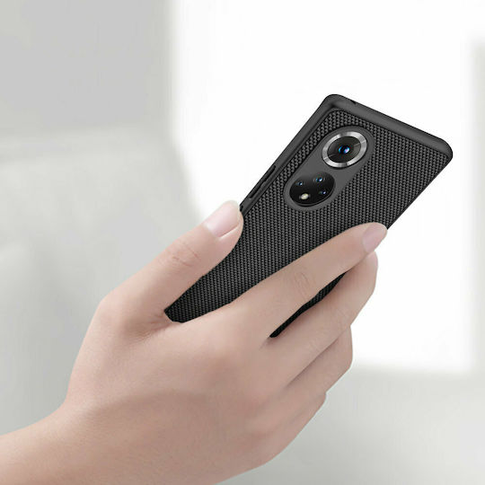Nillkin Textured Umschlag Rückseite Kunststoff Schwarz (Honor 50 Pro (Honor))