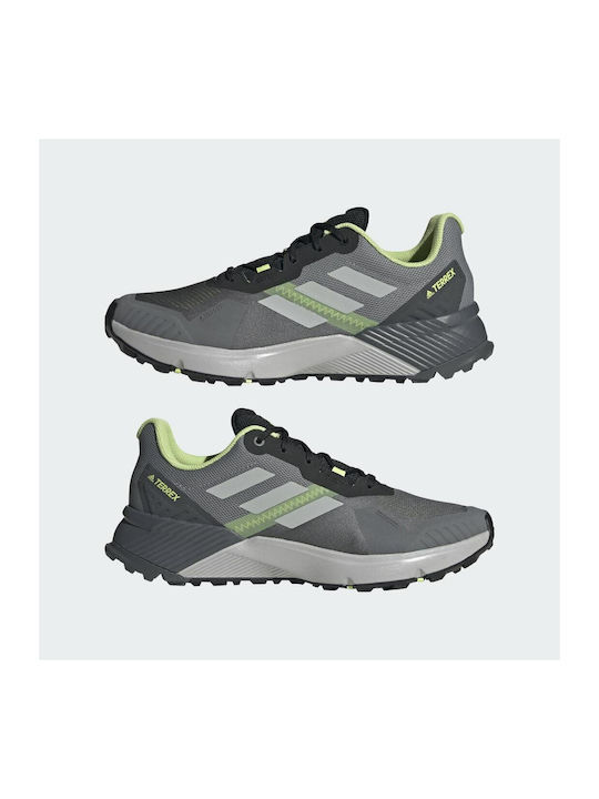 Terrex Soulstride Мъжки Спортни обувки Планинско бягане Сиво Четири / Сиво Две / Pulse Lime