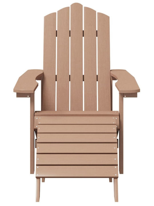 Шезлонг Пластмаса Adirondack Кафяв 83x73x92см.