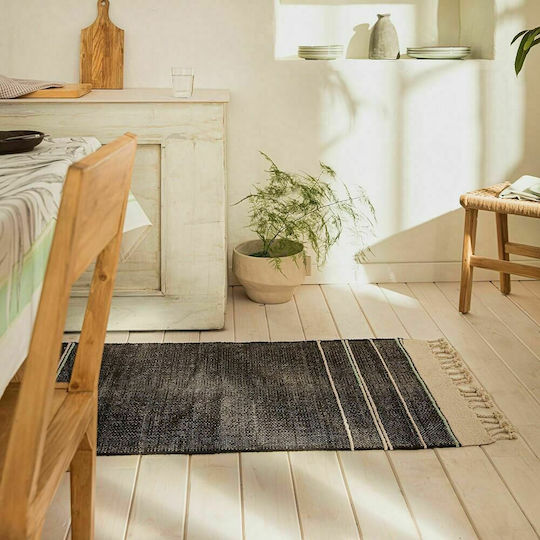 Gofis Home Aladdin 704 Βαμβακερό με Κρόσια 130x190cm 15 Carbon / Sea