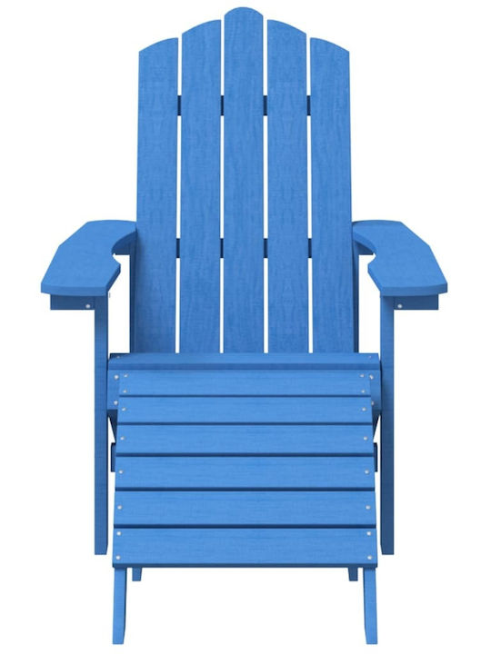 Șezlong Plastic Adirondack Albastră 83x73x92cm.