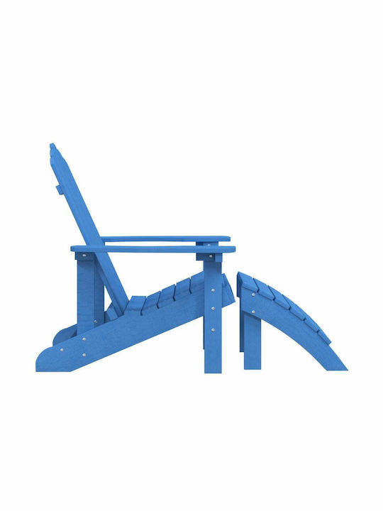 Șezlong Plastic Adirondack Albastră 83x73x92cm.
