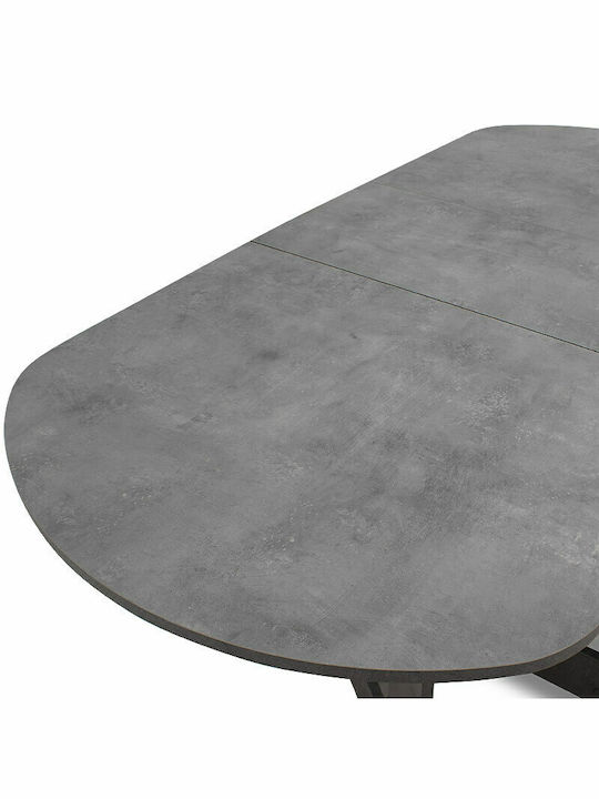 Winslet Table Dining Room Extendable Collapsible Wooden Black 117(+80)x80x76cm