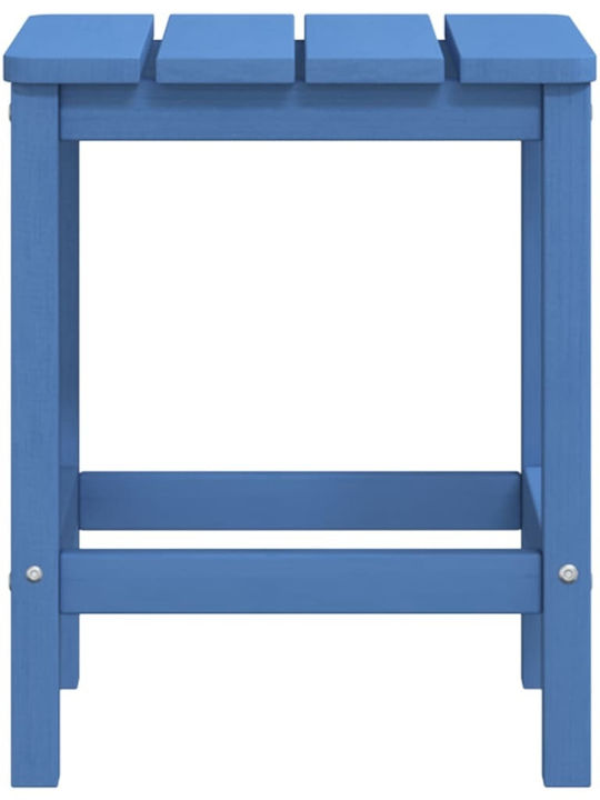 Tisch für kleine Außenbereiche Stabil Adirondack Blue 38x38x46cm