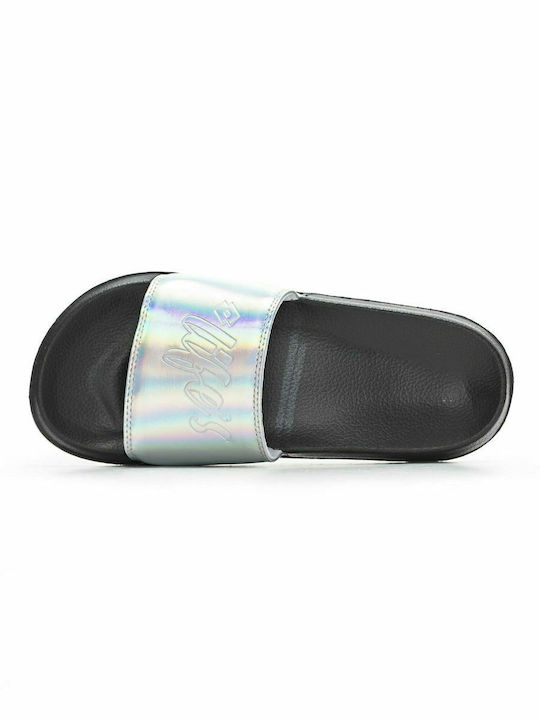 Gaya Slides Metal White