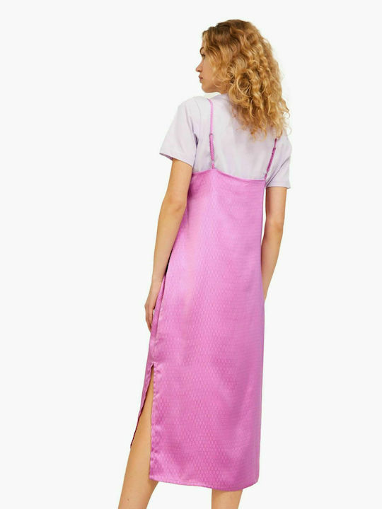 Jack & Jones Rochii de vară pentru femei Midi Rochie Pastel Lilac