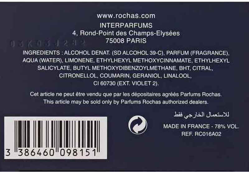 Rochas L´Homme Rochas Eau de Toilette 60ml
