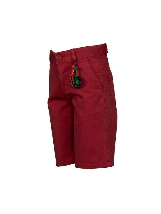 Hashtag Kinder Shorts/Bermudas Stoff Burgundisch