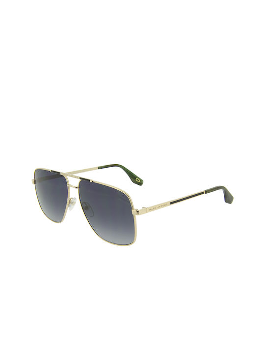 Marc Jacobs Sonnenbrillen mit Gold Rahmen und Schwarz Verlaufsfarbe Linse Marc 387/S PEF/9O