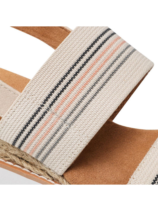Bobs Tea Time Platforme Dama în Tip Espadrile Bej