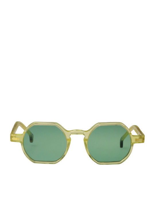 Kyme Cassis Sunglasses Κίτρινα with Acetate Frame & Green Lens Kyme Cassis Sunglasses Κίτρινα with Acetate Frame & Green Lens
