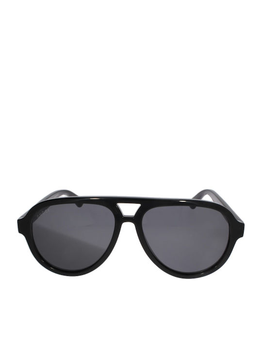 Gucci Sonnenbrillen mit Schwarz Rahmen und Schwarz Linse GG0767S 001