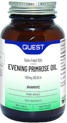 Quest Evening Primrose Oil 10% GLA 1000mg Supliment pentru Menopauză 30 capace