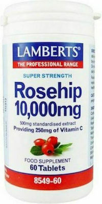 Lamberts Rosehip Βιταμίνη για Ενέργεια & Ανοσοποιητικό 10000mg 60 ταμπλέτες