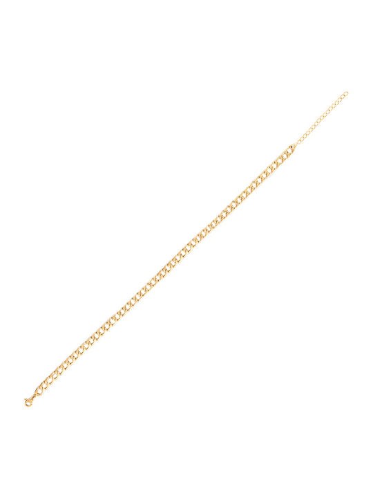 Ro-Ro Accessories Gold Plated Foot Chain 5mm Made of Stainless Steel