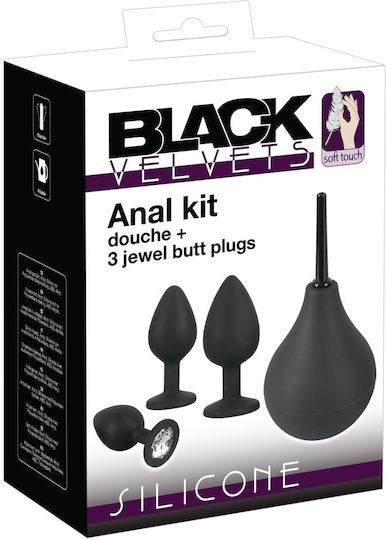You2Toys Πρωκτικές Σφήνες Σετ Μαύρες 4τμχ