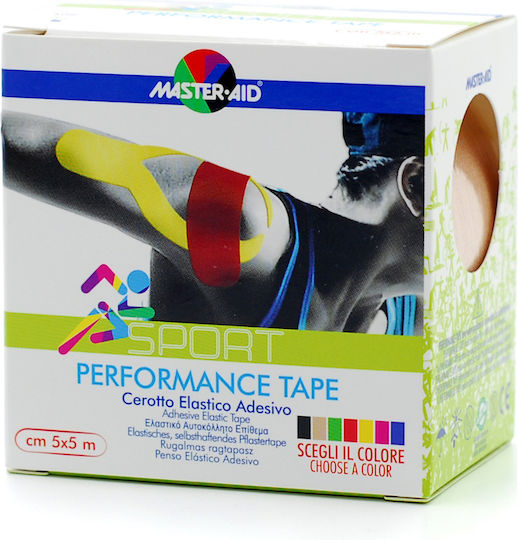 Master Aid Performance Tape Ταινία Κινησιοθεραπείας 5cm x 5m Μπεζ
