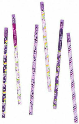 Ooly Lil' Juicy Pencil with Eraser Purple 6pcs