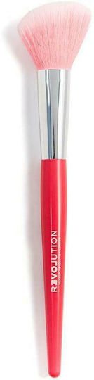 Revolution Beauty Επαγγελματικό Πινέλο Μακιγιάζ για Ρουζ από Συνθετική Τρίχα Relove Queen Pink