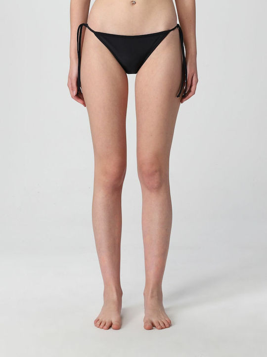 Bikini Slip Cu Dantelă Negru