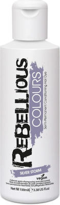 Paintglow Rebellious Semi Permanent Hair Dye Temporäre Farbe kein Ammoniak Silver Storm 70ml