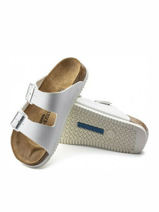 Arizona Birko-Flor Women's Anatomic Sandals White Regular Fit
