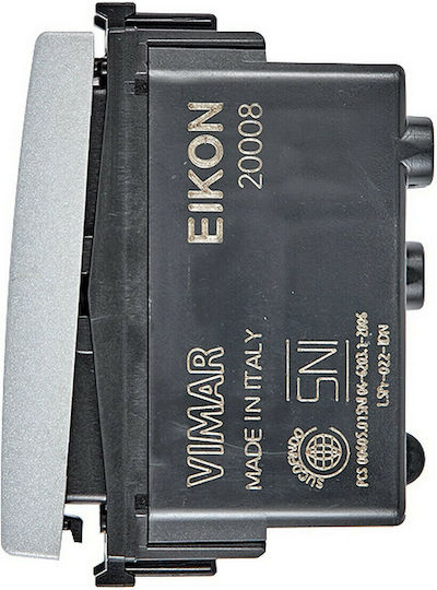 Vimar Next Eikon Μπουτόν Εντολών σε Λευκό Χρώμα 20008.N