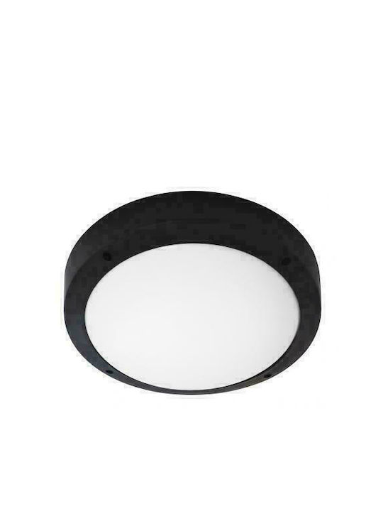 Heronia SLP-40Α Waterproof Wall-Mounted Outdoor Ceiling Light IP54 E27 Black