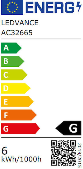 Ledvance LED Bulb 5.9W for Socket E27 and Shape R63 Warm White 350lm Dimmable