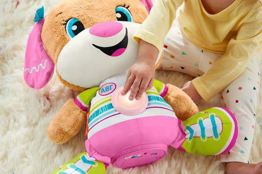 Fisher Price Animal Laugh & Learn Puppy made of Fabric with Music for 18++ Months