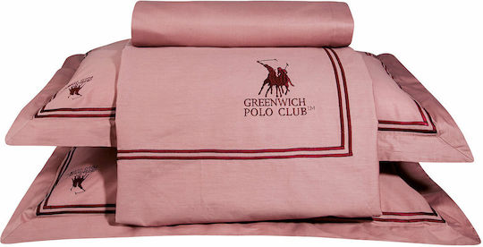 Greenwich Polo Club 2131 Σετ Υπέρδιπλο 4τμχ 240x270εκ. Ροδί Greenwich Polo Club 2131 Σετ Υπέρδιπλο 4τμχ 240x270εκ. Ροδί