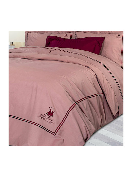 Greenwich Polo Club 2131 Σετ Σεντόνια Υπέρδιπλα 240x270εκ. Ροδί (4τμχ)