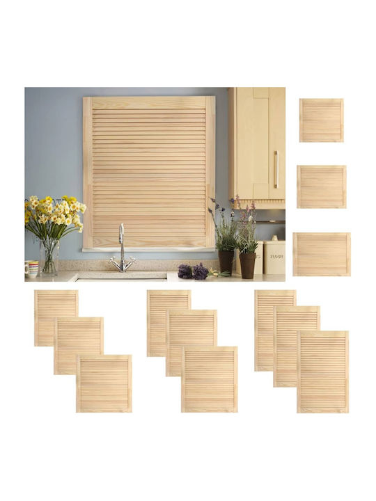 vidaXL Rectangular Bookcase Door made of Solid Wood Pine 39.5x39.4cm 151107 2pcs