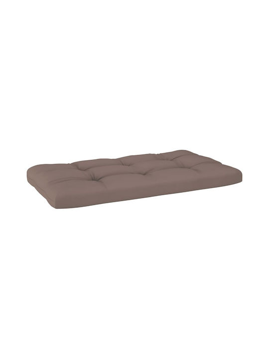 Ecksofa Outdoor from Pallets with Pillows Braun 110x65x55cm