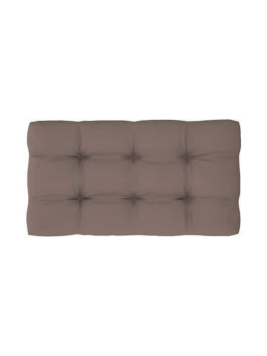 Ecksofa Outdoor from Pallets with Pillows Braun 110x65x55cm