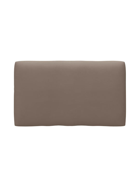 Ecksofa Outdoor from Pallets with Pillows Braun 110x65x55cm