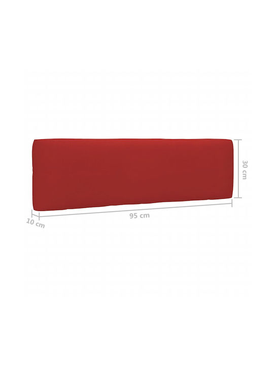 Ecksofa Außenbereich aus Paletten mit Kissen 110x65x55cm