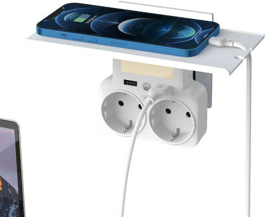 XO WL09 EU Ταφ 2 Θέσεων με 2 USB-A