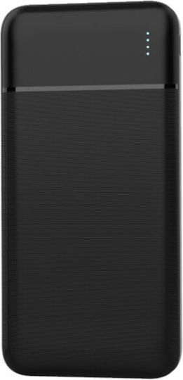 Platinet PMPB10W705B Power Bank 10000mAh με 2 Θύρες USB-A και Θύρα USB-C Μαύρο