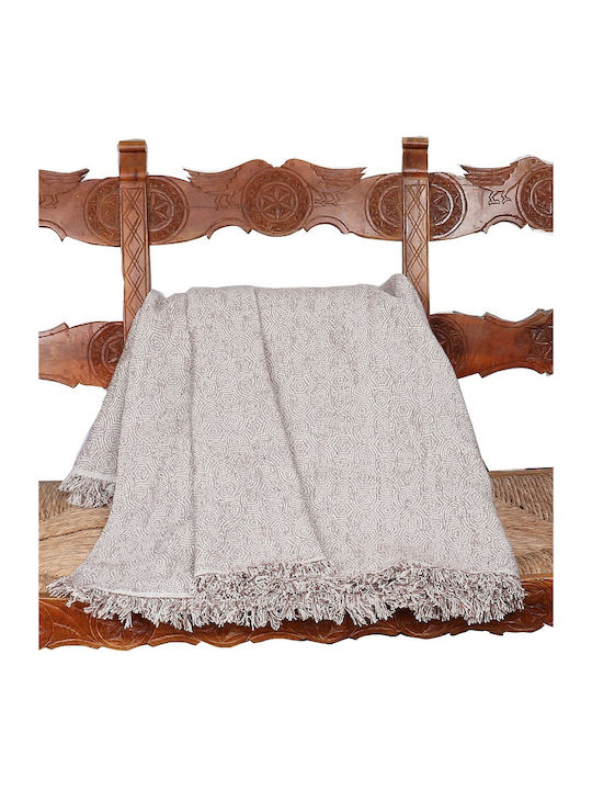 Mc Decor Peal Ριχτάρι Διθέσιου Καναπέ Chenille 180x250εκ. Mink