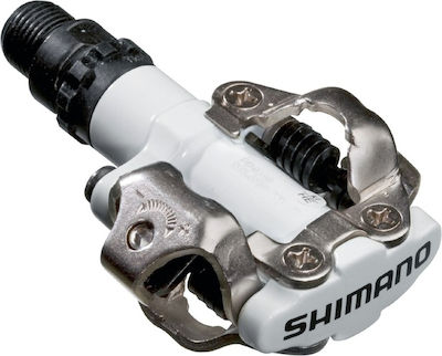 Shimano PD-M520 Pedale de bicicletă Clipless Albe