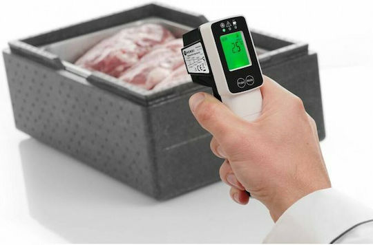 Hendi 271254 Infrarot- und Laserthermometer für Temperaturen von -60°C bis 350°C mit Entfernungsverhältnis 8:1