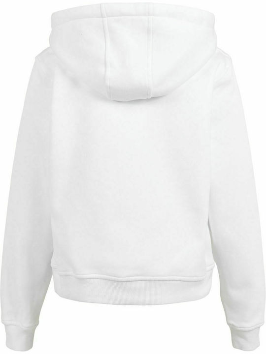 Mister Tee Fleece Kids Sweatshirt Cropped with Hood White