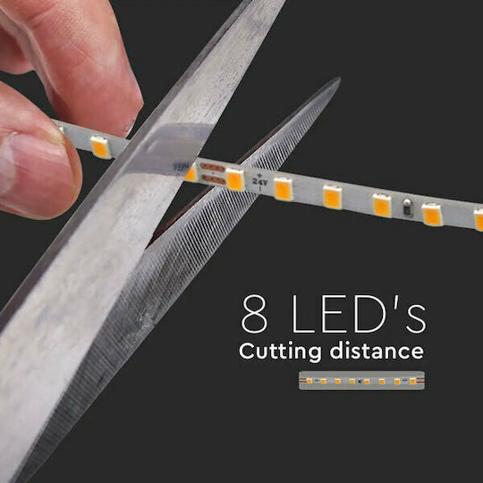V-TAC Ταινία LED 24V Ψυχρό Λευκό Φως 5m Τύπου SMD2835