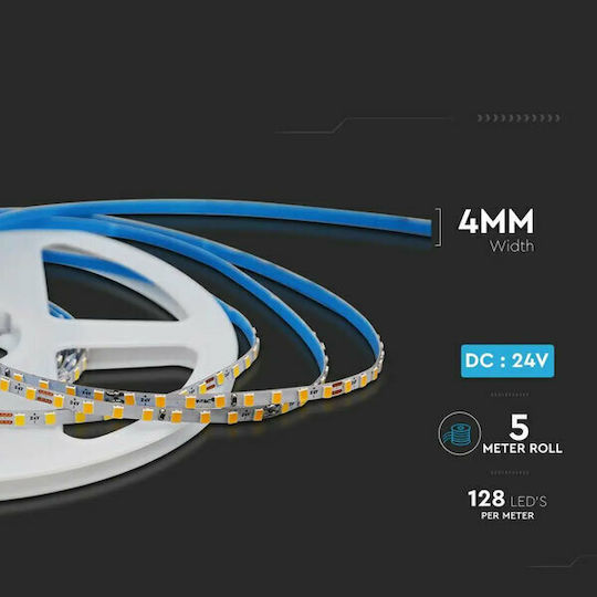 V-TAC Ταινία LED 24V Θερμό Λευκό Φως 5m Τύπου SMD2835