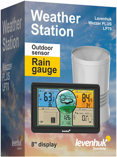 Levenhuk Wezzer Plus LP70 Wireless Digital Weather Station Tabletop Black