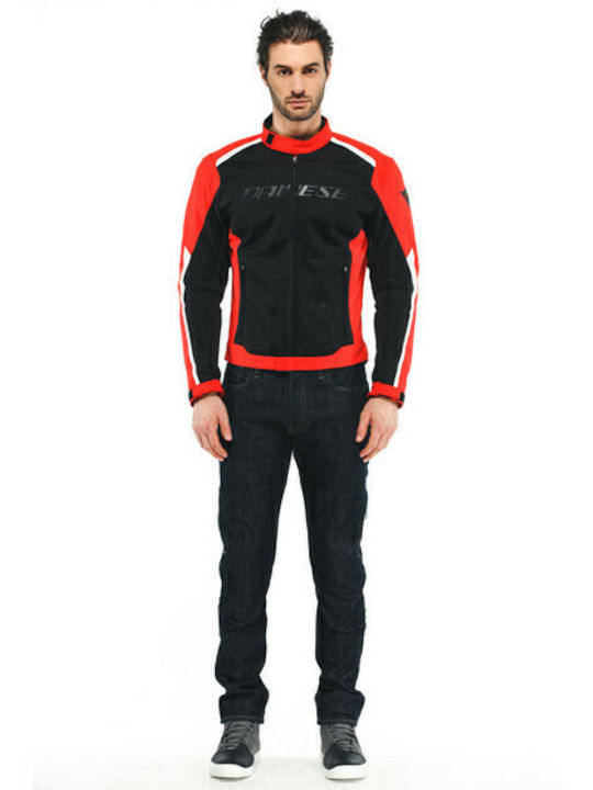 Hydraflux 2 Air D-Dry Summer Men's Motorcycle Jacket Waterproof Black/Lava Red